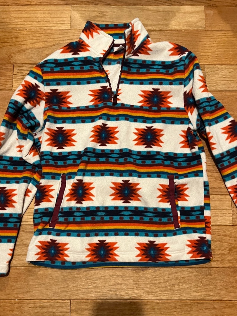 wonder nation Pullover Fleece with Aztec Print
